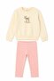 1-4 Years Barbie Gazelle Girls' Set-Ecru