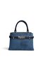 Navy Blue - Navy Blue Suede Women's Handbag Sp1149