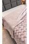 Bubble Double Layer Quilt Blanket -Powder Tkebt Powder - 5