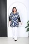 Women's Lycra Viscose V-Neck Plus Size Tunic