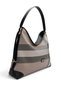 Coffee - Black Plaid Women's Shoulder Bag Sp1285 - 2