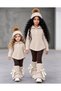 Girls' Knitwear Set: Sweater, Leggings, Tights, Beanie