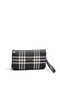 Black - Black Striped Plaid Women's Crossbody Bag Sp1291 - 6