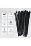 200 Pcs Cable Tie Base Self Adhesive Cable Tie Mounts with Zip Tie - 4
