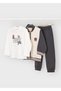 Boy's Black 3-Piece Tracksuit Suit - 4