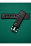 Men's Black Grained Leather 26mm Buckle Entry 24mm Watch Band - 2