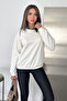 Women's Snap Fastener Denim Shirt Collar Accessory Standard Navy Blue - 3