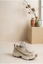 Women's Mesh Thick Sole Sneaker Lace-Up Comfortable Walking and Running Sports Shoes Chunky Sole Casual Sports Shoes - 2