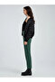 Women's Suede Belted Tapered Pants - 6
