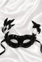 Black Feathered Sequined Venetian Mask Glamorous Party Costume Mask