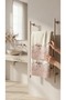 French Laced Luxury Velvet Hand Towel Set Dowry Bundle 50X90 6 Pieces - 2