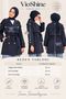 Women's Lined Belted Pocketed Double-Breasted Short Trench Coat - 2