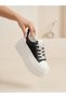 Women's Silvery Lace-Up High Platform Sole Sneaker Mesh Comfortable Walking and Daily Sports Shoes Thick Sole Sneaker Bridal Shoes - 3