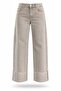 Washable Gray Folded-Cuff Jeans 02110