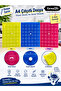 A4 Snap Fastener File Patterned Transparent Colorful Pp Document Folder – Blue - 2