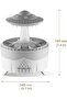 Raindrop Humidifier for Bedroom Large Room -Air Humidifiers and Aromatherapy Diffuser Ultrasonic humidifier Quiet humidifier with Ambient Light & 4 Timer Waterless Auto Off (With Remote Control) - 2
