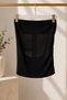 Women's Backless Strapless Blouse Black