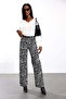 Black Zebra Patterned Trousers 035 - 3