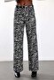 Black Zebra Patterned Trousers 035 - 4