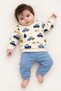 Baby Boy Set with Car Pattern, 2-Piece Top and Bottom Set, Seasonal, 3, 6, 9, 12 Months - 5