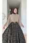 New Season Women's Plaid Patterned Flared Skirt - 6