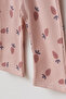 Baby Girl Carrot Printed 100% Cotton 2 Thread Sweatshirt and Ribbed Camisole Pants Two-Piece Set - 4