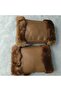 Unisex Full Sheepskin Lambskin Gloves, Leather Gloves with Fur Inside, Fingerless Leather Gloves - 4