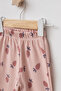 Baby Girl Carrot Printed 100% Cotton 2 Thread Sweatshirt and Ribbed Camisole Pants Two-Piece Set - 3
