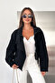 Women's Hakim Collar Front Zippered Denim Jacket - 5