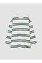 Zero Roba Collar Striped Long Sleeve Boy's T-Shirt from Uzg Store for Style Enthusiasts - 2