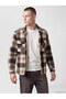 Esvab • Modern & Distinctive Standard Fit Checkered Embroidered Men's Lumberjack Shirt Jacket