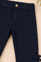 Baby and Kids Pants Stylish Pants with Buttoned Bow Detail - 3