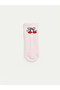 Two Mt Shop Quality Lcw Kids Ecru Patterned Girls' Booties Socks - 4