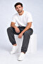 3 Thread Men's Sweatpants with Elastic Cuffs, Soft Cotton - 6