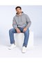 3 Thread Men's Hooded Kangaroo Pocket Sweat Soft Puff Fabric Sweatshirt - 6