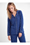 Esvab • Modern & Distinctive Shirt Roba Yaka Printed Women's Pajama Set - 2
