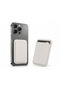Magsafe Compatible Magnetic Phone Card Holder – Slim Premium Vegan Leather Card Holder with Capacity for 2-3 Cards – White