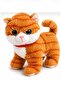 Meowing Plush Cat 25 cm Realistic Meow Sound Soft Cuddly Toy - 2