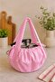 Adjustable Drawstring Picnic Cookware and Pressure Cooker Carrying Bag, Double Layer Red Gingham