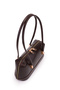 Baguette Form Faux Leather Martina Women's Shoulder Bag Brown - 4