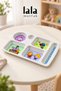 Kral Şakir Licensed Children's Plate with Compartments 29 X 18 cm – Melamine Food, Breakfast and Dinner Plate - 5
