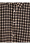 Standard Fit Checked Embroidered Gabardine Men's Shirt from Uzg Store for Style Enthusiasts - 3