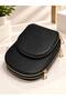 384 Women's Double Zipper Leather Crossbody Phone Bag Mini Messenger Bag - 4