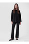 Two Mt Shop Quality Lcw Modest Black Interlock Plain Loose & Baggy Women's Sweatshirt Tunic - 2
