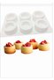 Epoxy Silicone Mold Chocolate Mold Round Corrugated Baking Mold 6 Pieces - 2