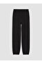 Two Mt Shop Quality Lcw Kids Black Flat Standard & Regular Elastic Cuff Boys Jogger Pants - 3