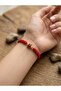 A Quality Handmade Mineli Macrome Knitted Bracelet with Ladybird Object