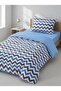 Single Size Double-Sided 120X200 Elastic Sheet Bedding Set, 3 Pieces with Zipper