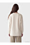 Rmz Gi̇yi̇m Farkiyla Embroidered Soft Touch Women's Sweatshirt Tunic - 5
