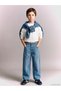 Wide Leg Fit Boys' Jean Pants with Waist Cord for Style Seekers from Uzg Store